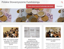 Tablet Screenshot of fundraising.org.pl